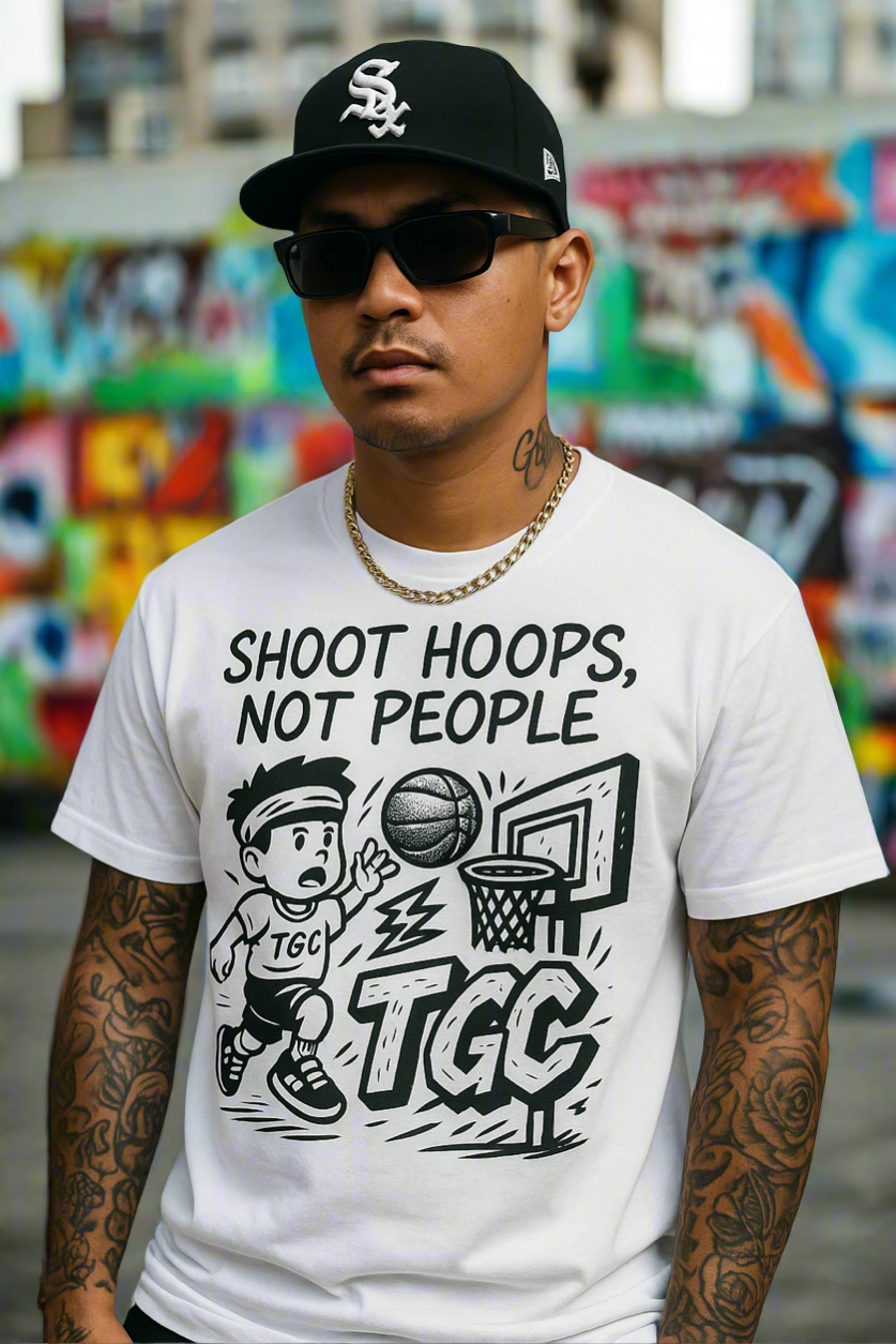TGC "Shoot Hoops, Not People" Tee